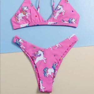 Pink unicorn bikini